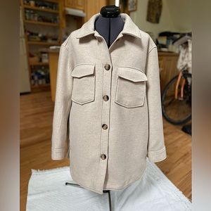 H&M Cream Pea Coat